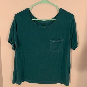 turquoise American Eagle top